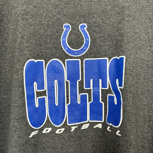 Majestic Long Sleeve Colts Football NFL team Shirt Tee Unisex Large - Picture 3 of 6